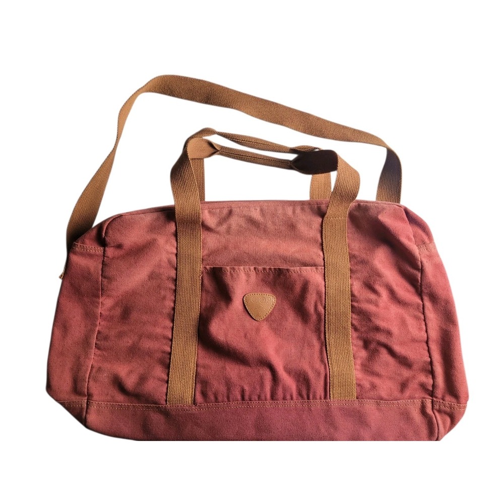 JOOP! Salmon / Pink Medium Cloth Canvas Duffle Bag Gym Weekend